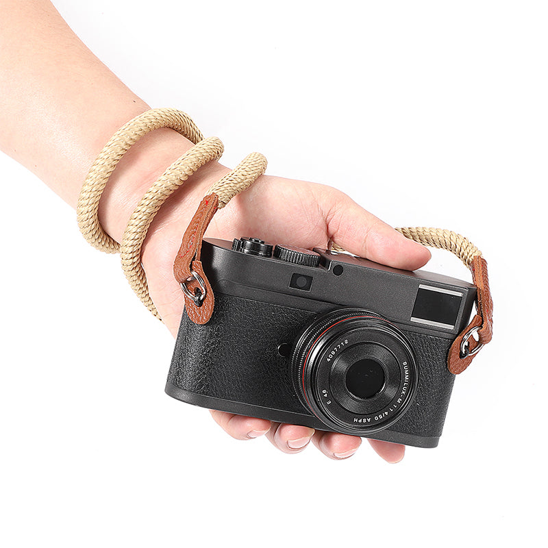 Uniqkart for Sony Leica Camera Wrist Strap Braided Quick Release Hand Strap Shoulder Strap - Khaki