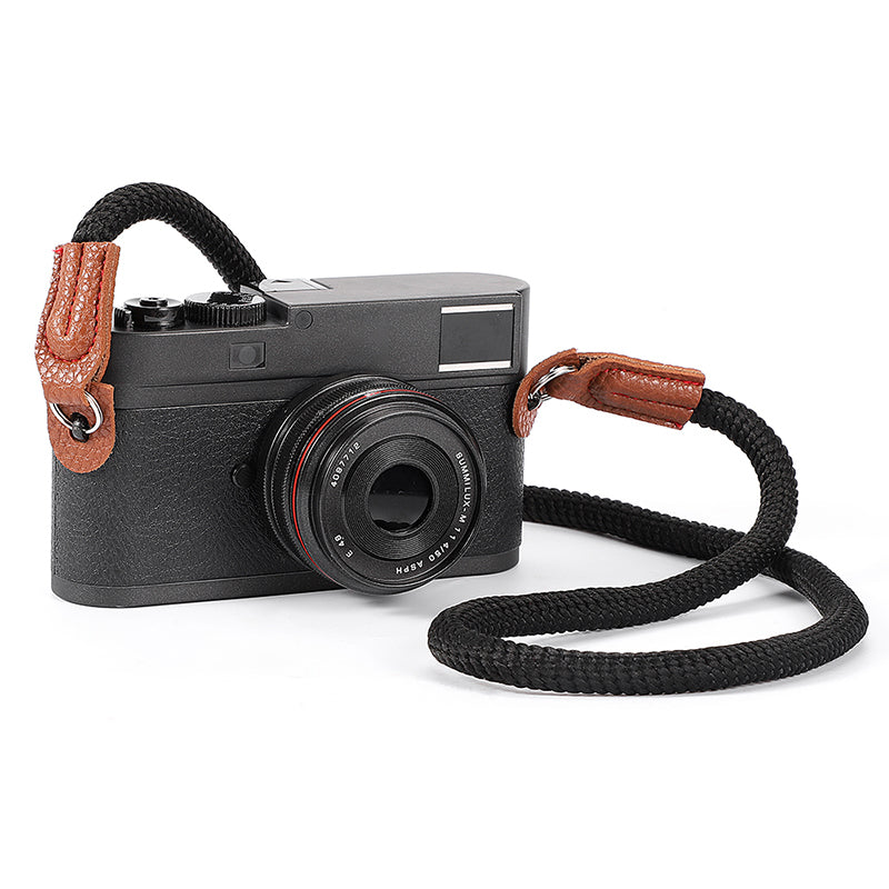 Uniqkart for Sony Leica Camera Wrist Strap Braided Quick Release Hand Strap Shoulder Strap - Black