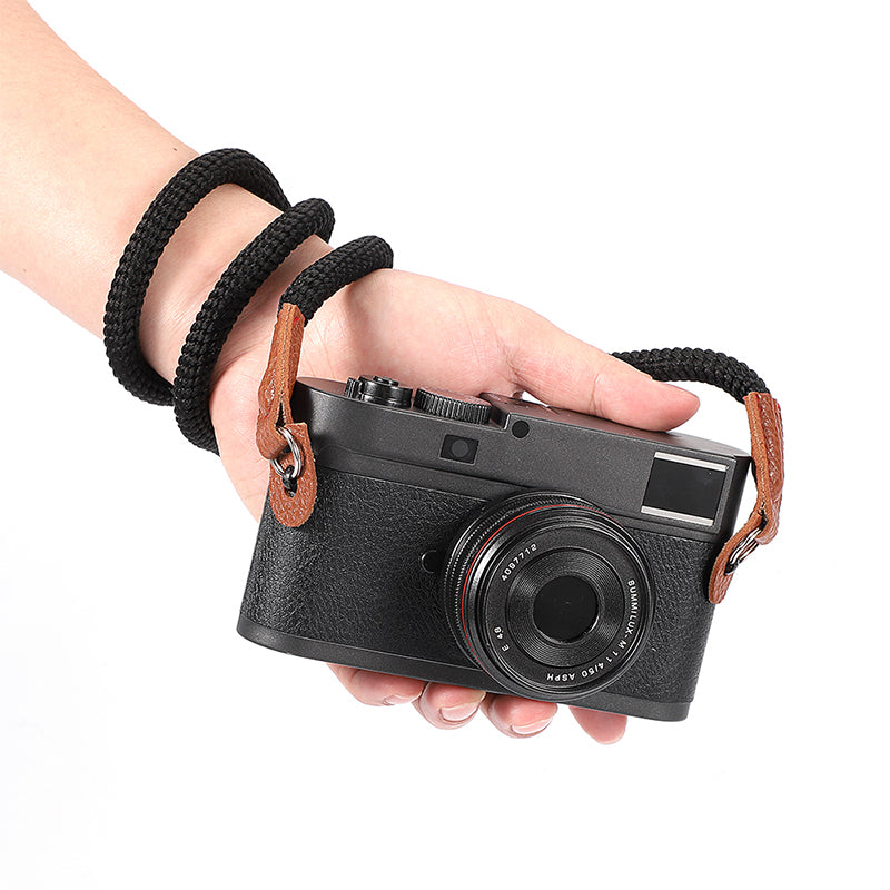 Uniqkart for Sony Leica Camera Wrist Strap Braided Quick Release Hand Strap Shoulder Strap - Black