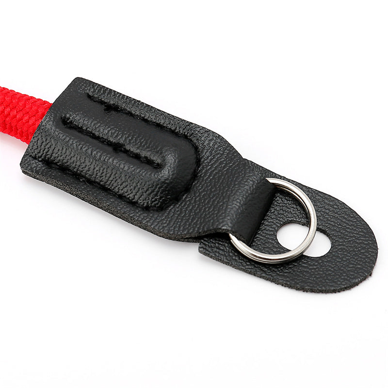 Neck Rope Shoulder Strap for Canon / Leica / Fuji / Panasonic DSLR Camera with Round Hole Connector - Red