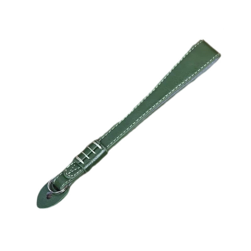 Uniqkart for Fujifilm xt5 / xh2 / xt4 / xs10 / xt30II Camera PU Leather Hand Strap SLR Camera Anti-lost Wrist Rope - Green