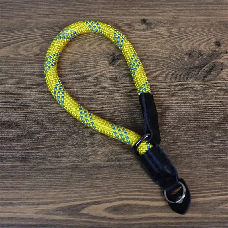 Uniqkart for Sony / Leica / Fujifilm Camera Wrist Strap Colored Nylon Braided Quick Release Hand Strap Uniqkart for Convenient Carrying - Yellow