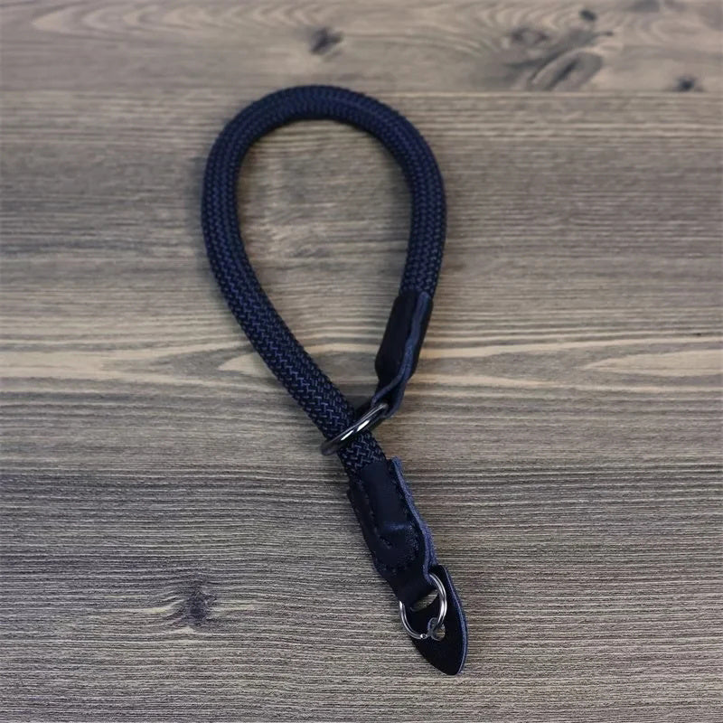 Uniqkart for Sony / Leica / Fujifilm Camera Wrist Strap Colored Nylon Braided Quick Release Hand Strap Uniqkart for Convenient Carrying - Black