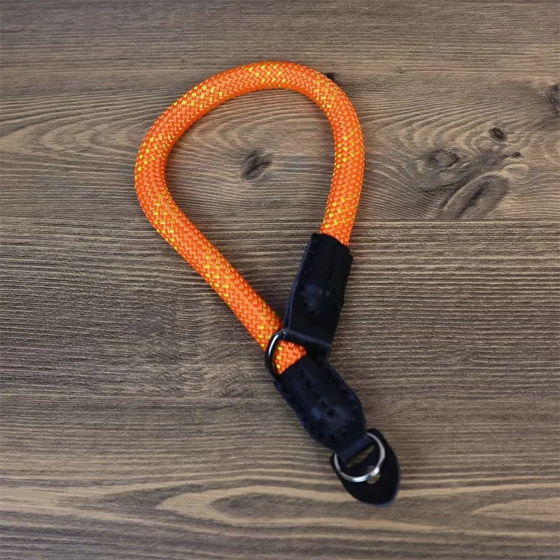 Uniqkart for Sony / Leica / Fujifilm Camera Wrist Strap Colored Nylon Braided Quick Release Hand Strap Uniqkart for Convenient Carrying - Orange