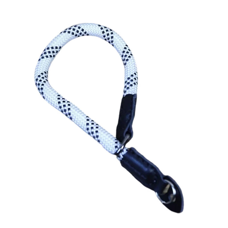 Uniqkart for Sony / Leica / Fujifilm Camera Wrist Strap Colored Nylon Braided Quick Release Hand Strap Uniqkart for Convenient Carrying - White