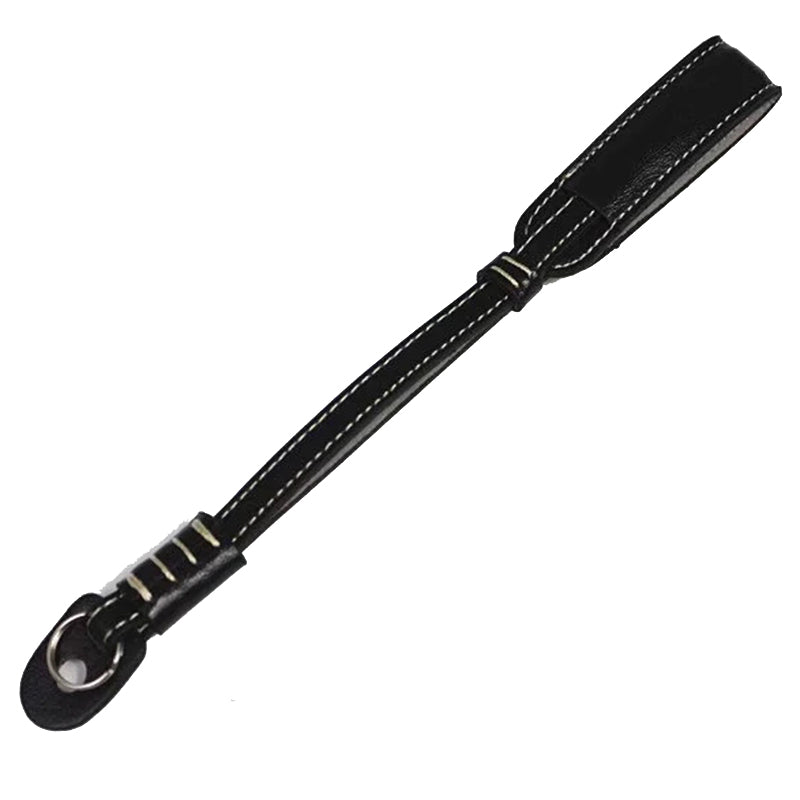 Camera Carrying PU Leather Hand Strap SLR Camera Anti-lost Wrist Rope - Black
