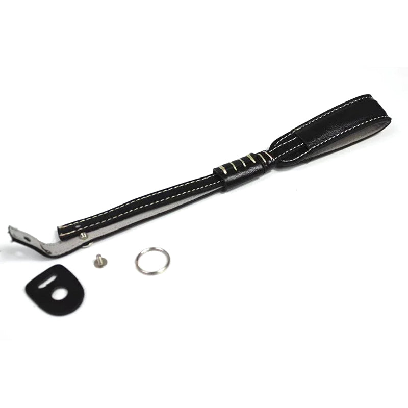 Camera Carrying PU Leather Hand Strap SLR Camera Anti-lost Wrist Rope - Black