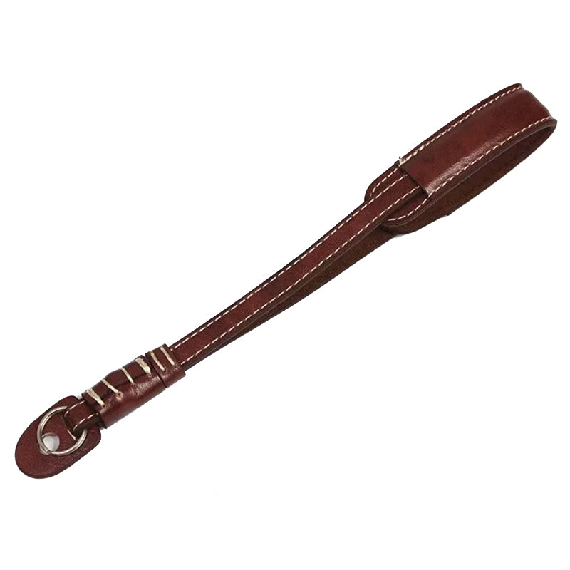 Camera Carrying PU Leather Hand Strap SLR Camera Anti-lost Wrist Rope - Coffee