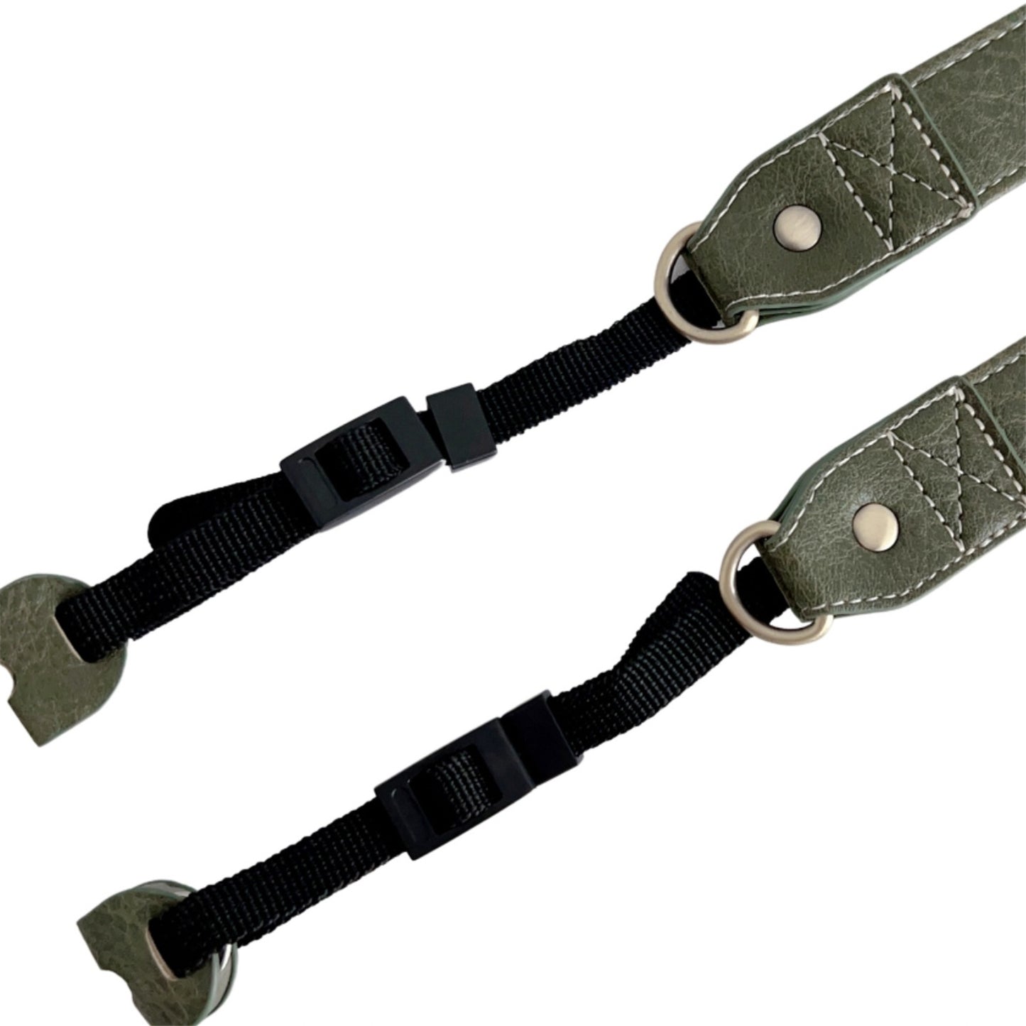 DSLR SLR Camera Strap PU Leather Camera Neck Shoulder Strap for Canon Nikon Sony Fujifilm Panasonic - Green