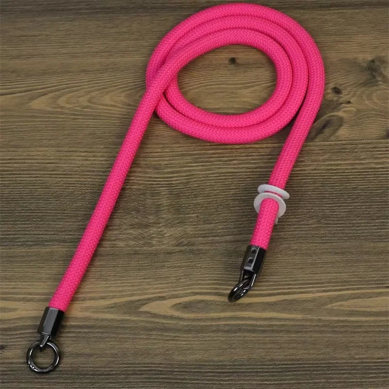 Uniqkart for Sony / Fujifilm / Canon / Panasonic Camera Shoulder Strap Quick Release Slim Sling Strap Neck-mounted Strap - Rose