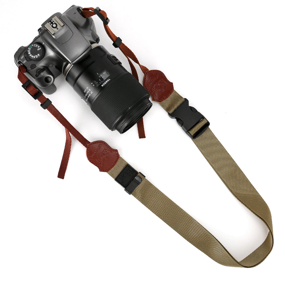 JN Camera Nylon Shoulder Strap for Canon Sony Fujifilm , SLR Camera Quick Release Neck Strap - Green