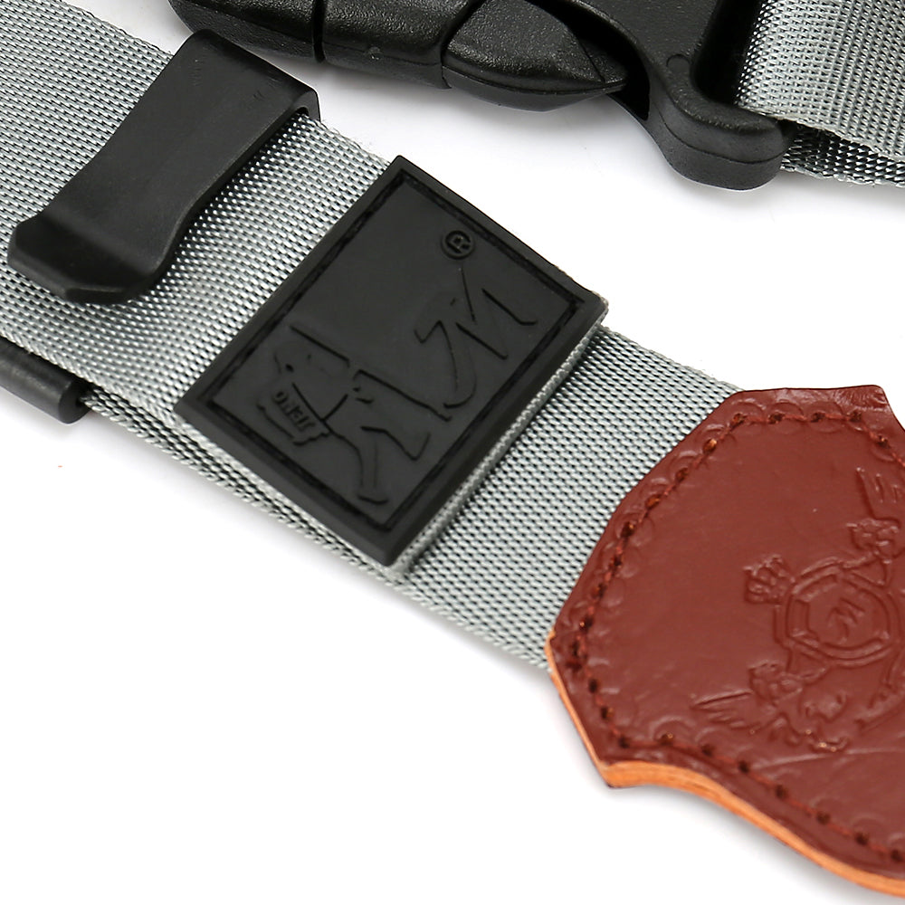 JN Camera Nylon Shoulder Strap for Canon Sony Fujifilm , SLR Camera Quick Release Neck Strap - Grey