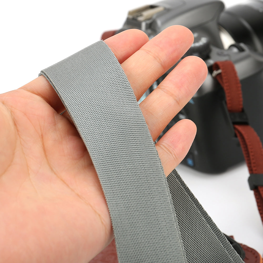 JN Camera Nylon Shoulder Strap for Canon Sony Fujifilm , SLR Camera Quick Release Neck Strap - Grey