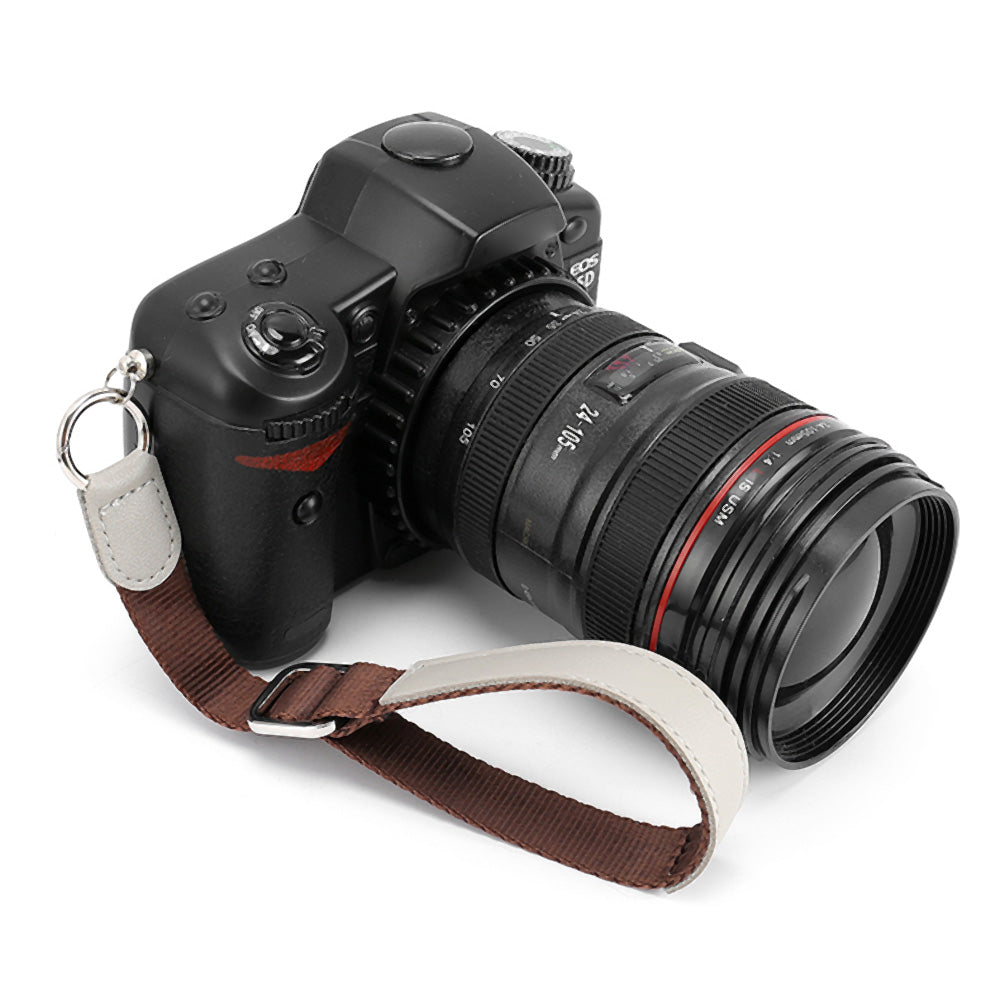 JN GD Nylon Wrist Rope for Sony, Canon, Fuji, Nikon Camera Hand Strap - Brown