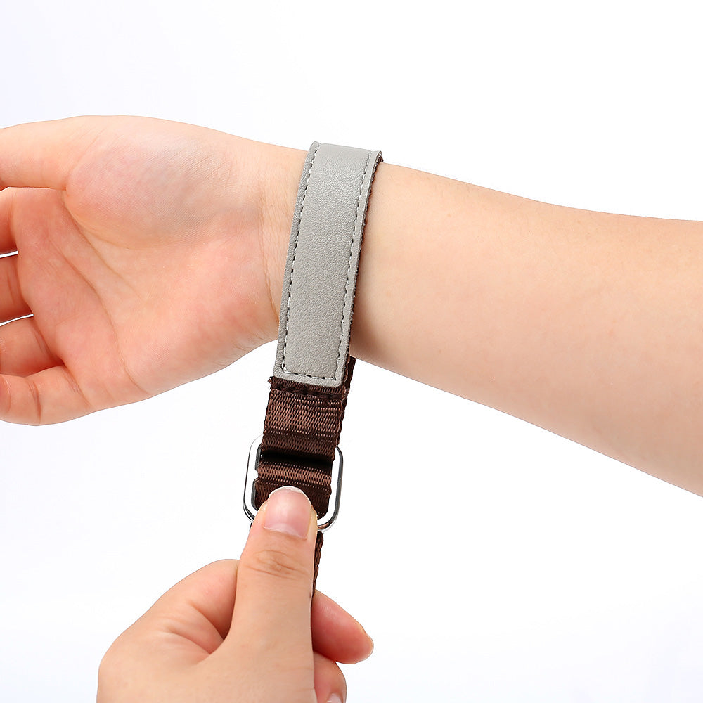 JN GD Nylon Wrist Rope for Sony, Canon, Fuji, Nikon Camera Hand Strap - Brown