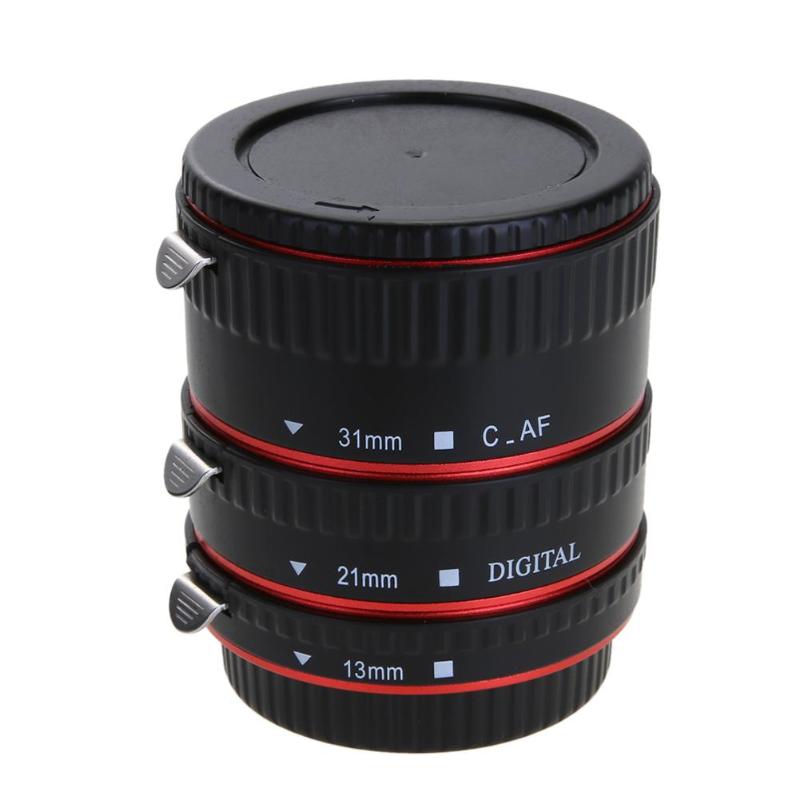 Lens Adapter Mount Auto Focus AF Macro Extension Tube Rings Set for Canon EF-S Lens