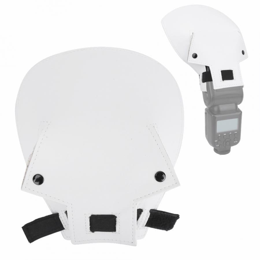 Softbox PU Leather Arc Shape Flash Diffuser Board Reflector Shovel for SLR Camera Speedlite