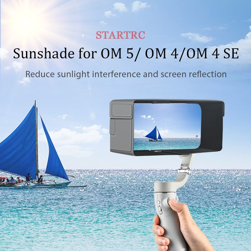 Uniqkart 1110156 Magnetic Foldable Mobile Phone Sunshade Hood for DJI OM 5/OM 4 SE/OM 4 Handheld Gimbal