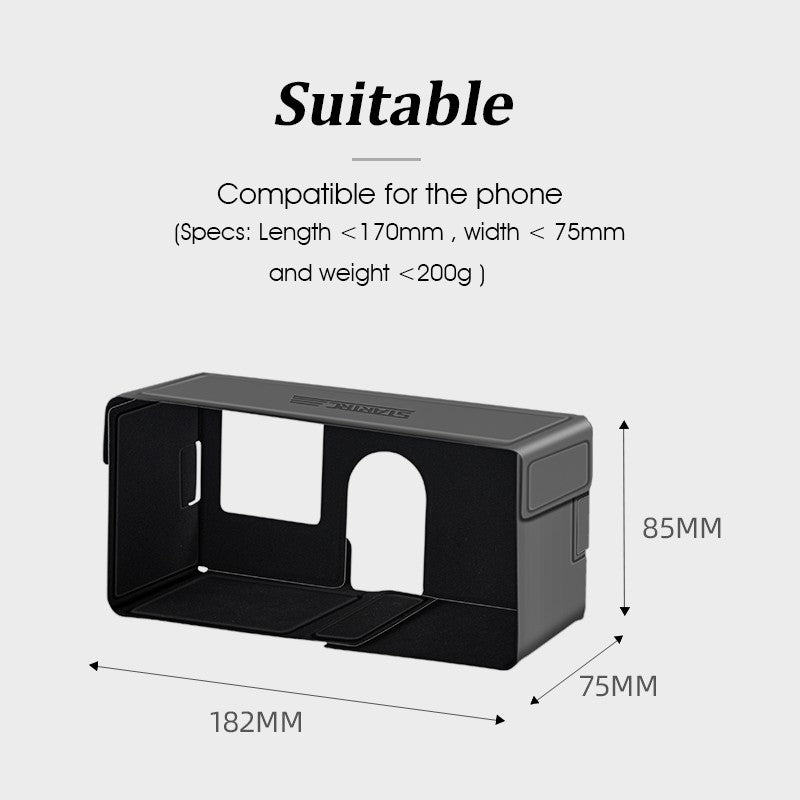 Uniqkart 1110156 Magnetic Foldable Mobile Phone Sunshade Hood for DJI OM 5/OM 4 SE/OM 4 Handheld Gimbal