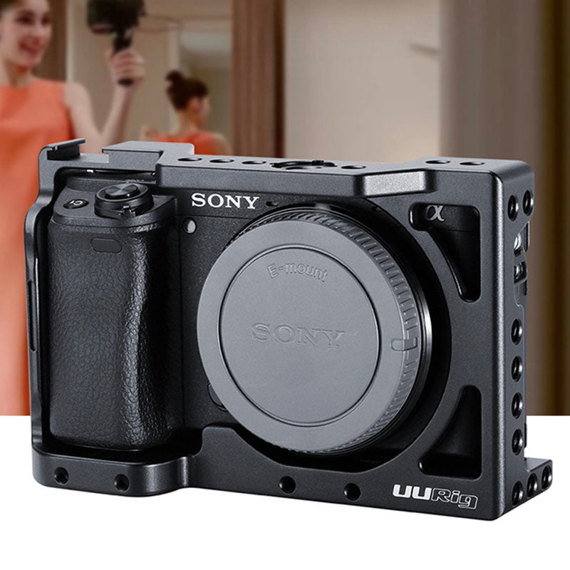 Uniqkart C-6400 Metal Cage Frame Case Camera Photography Accessory for Sony A6400