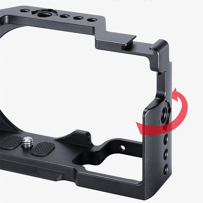 Uniqkart C-6400 Metal Cage Frame Case Camera Photography Accessory for Sony A6400