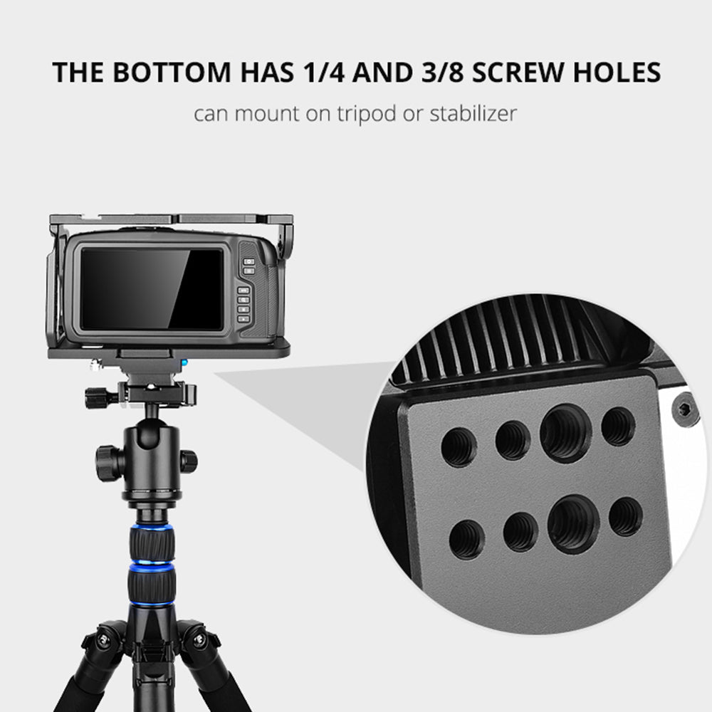 Yelangu C9 For BMPCC 4K/6K Camera Aviation Aluminum Full Camera Cage Protective Frame