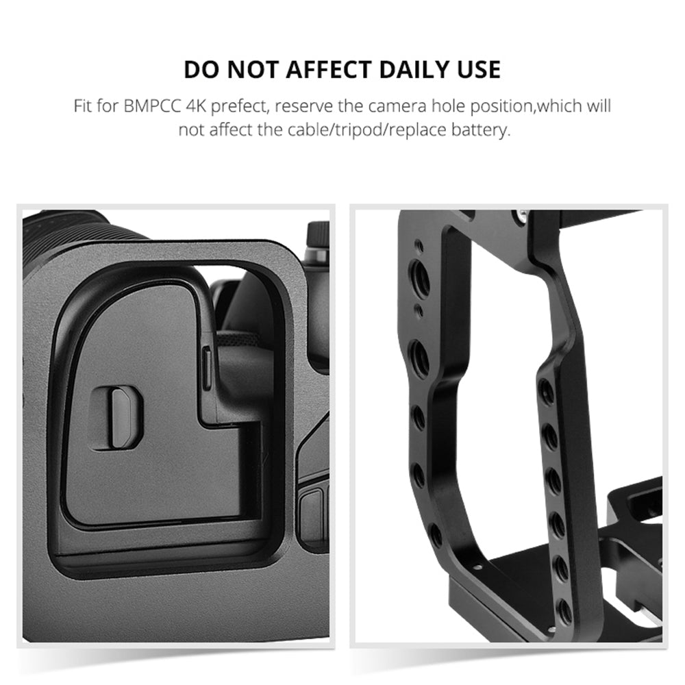 Yelangu C9 For BMPCC 4K/6K Camera Aviation Aluminum Full Camera Cage Protective Frame