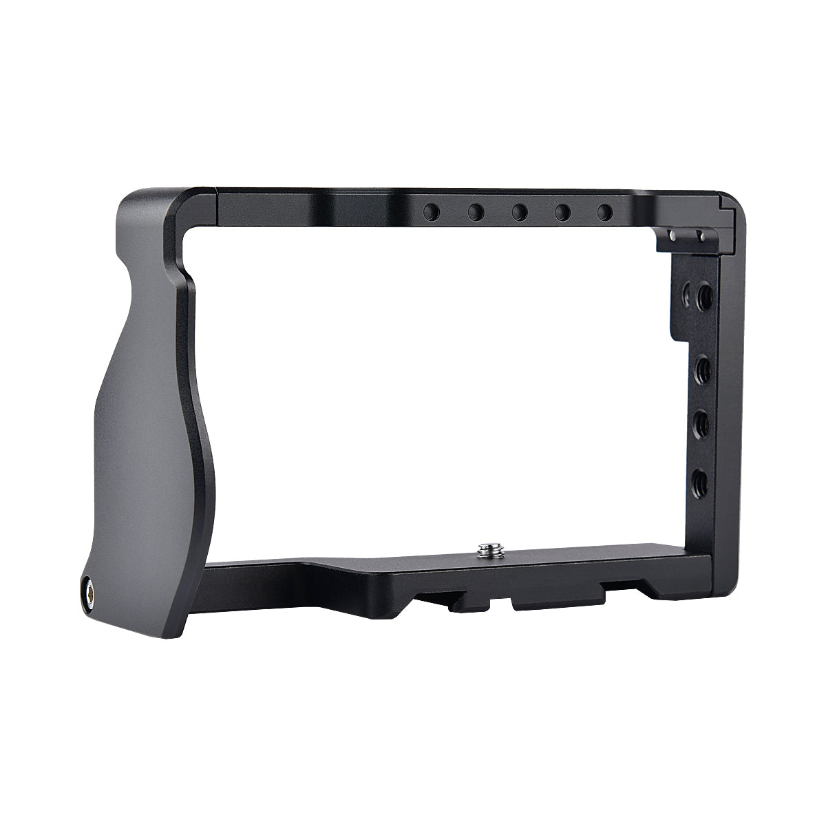 YELANGU C6-B Aviation Aluminum Frame Cage for Sony A6000/A6300/A6400/A6500 Quick Release Plate Base Protective Cover with Cold Shoe Adapter Camera Accessories