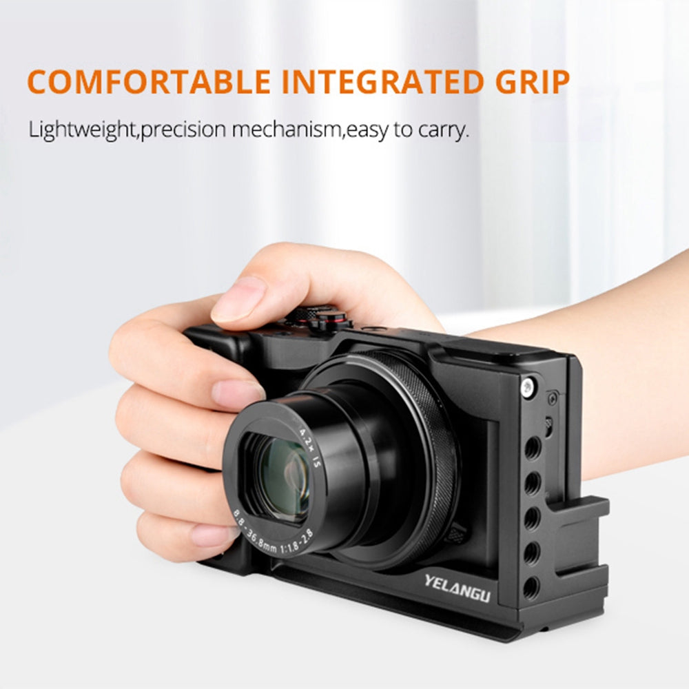 Yelangu C13 for Canon G7 SLR Camera Cage CNC Aluminum Alloy Camera Protective Frame