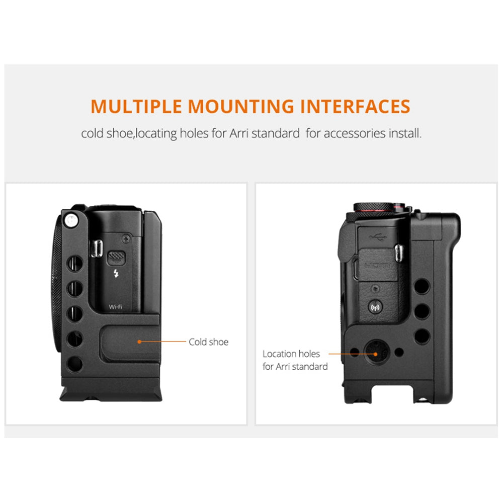 Yelangu C13 for Canon G7 SLR Camera Cage CNC Aluminum Alloy Camera Protective Frame