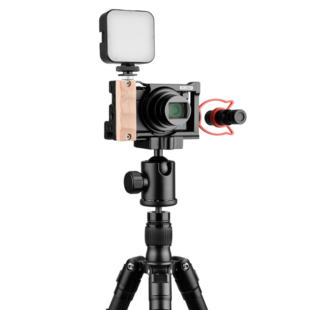 Yelangu C12 for Sony RX100VI/RX100VII Aluminum Alloy Camera Protective Cage Expansion Frame