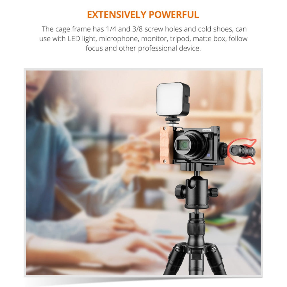 Yelangu C12 for Sony RX100VI/RX100VII Aluminum Alloy Camera Protective Cage Expansion Frame