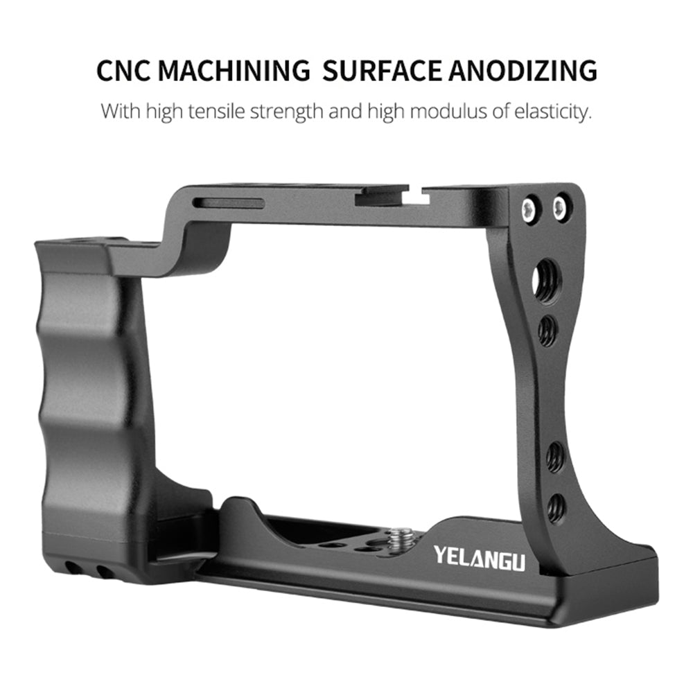 Yelangu C14-A for Canon M50 Aluminum Alloy Camera Rabbit Cage Frame without Handle Rabbit Cage Rig Stabilizer