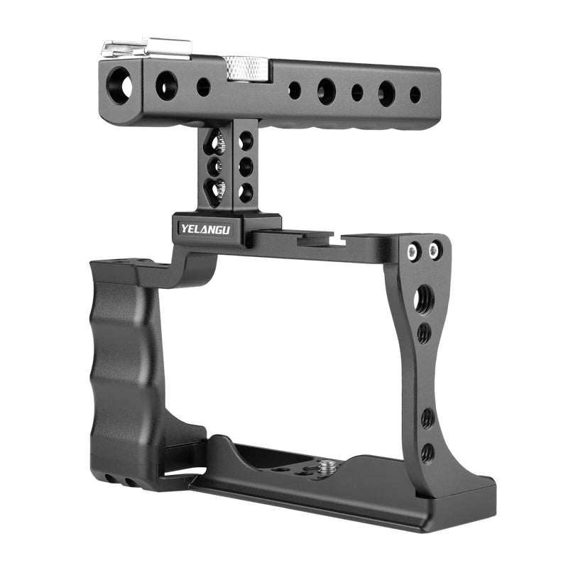 YELANGU C14 for Canon M50 Camera Rabbit Cage Frame with Handle Aluminum Alloy Camera Video Cage Kit