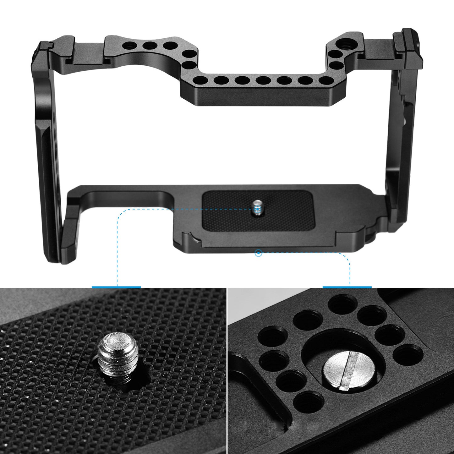 VELEDGE V4 Aluminum Alloy Frame Cage for Canon 5D4 / 5D3 / 5D2 SLR Cameras Protective Cover