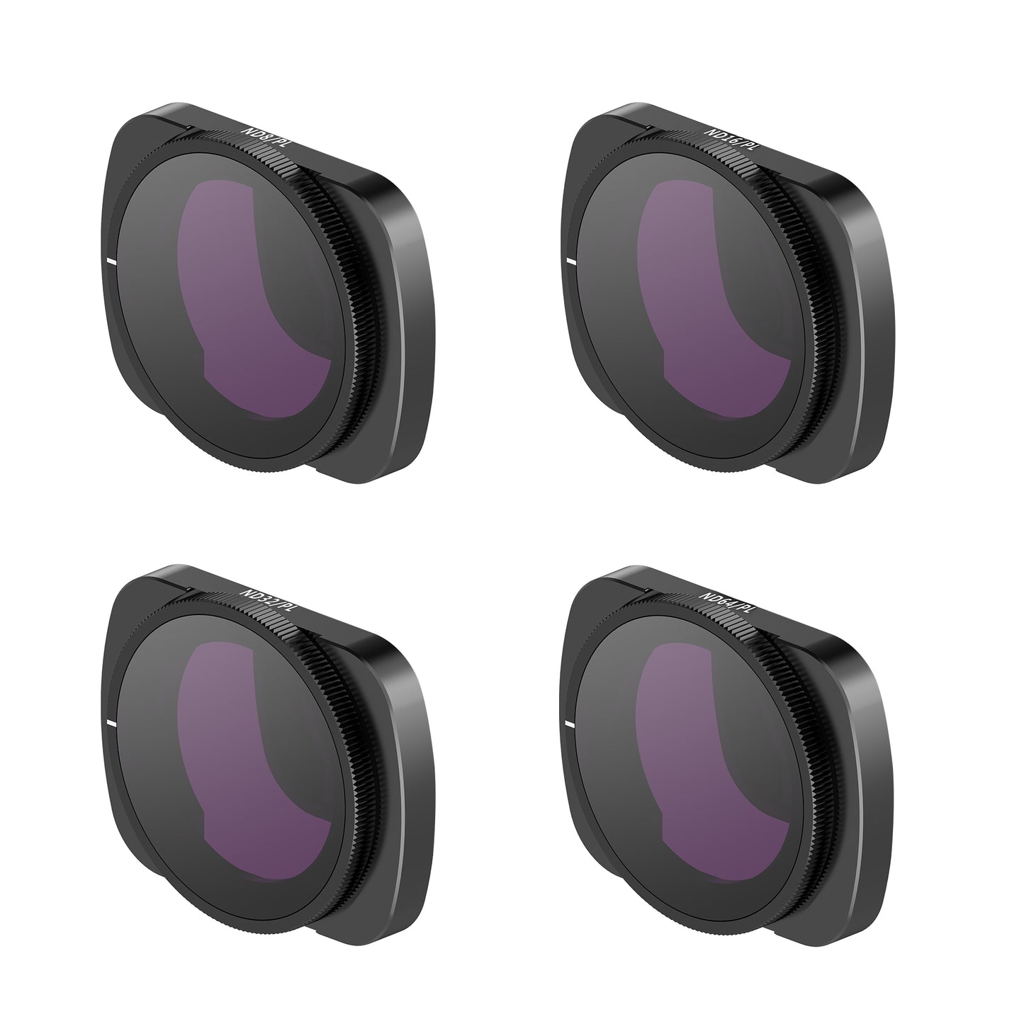 Uniqkart Camera Filters Magnetic Lens Set of 4 ND Filters(ND8PL/ND16PL/ND32PL/ND64PL) for DJI OSMO Pocket 2/1