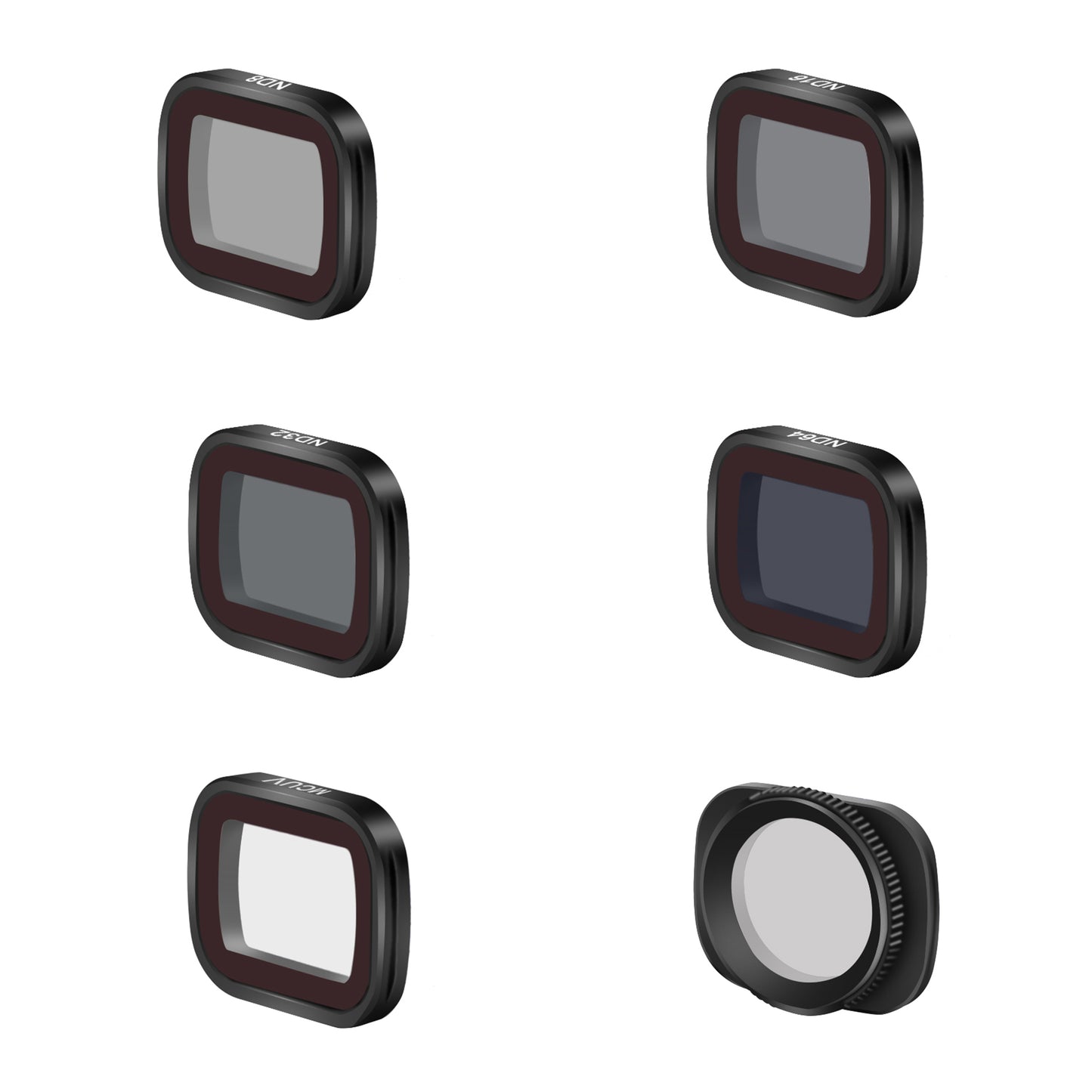 Uniqkart Camera Filters Magnetic Lens Set of 6 Filters (CPL/MCUV/ND8/ND16/ND32/ND64) for DJI OSMO Pocket 2/1