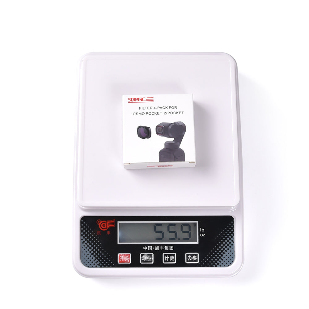 Uniqkart Camera Filters Magnetic Lens Set of 4 ND Filters (ND8/ND16/ND32/ND64) for DJI OSMO Pocket 2/1