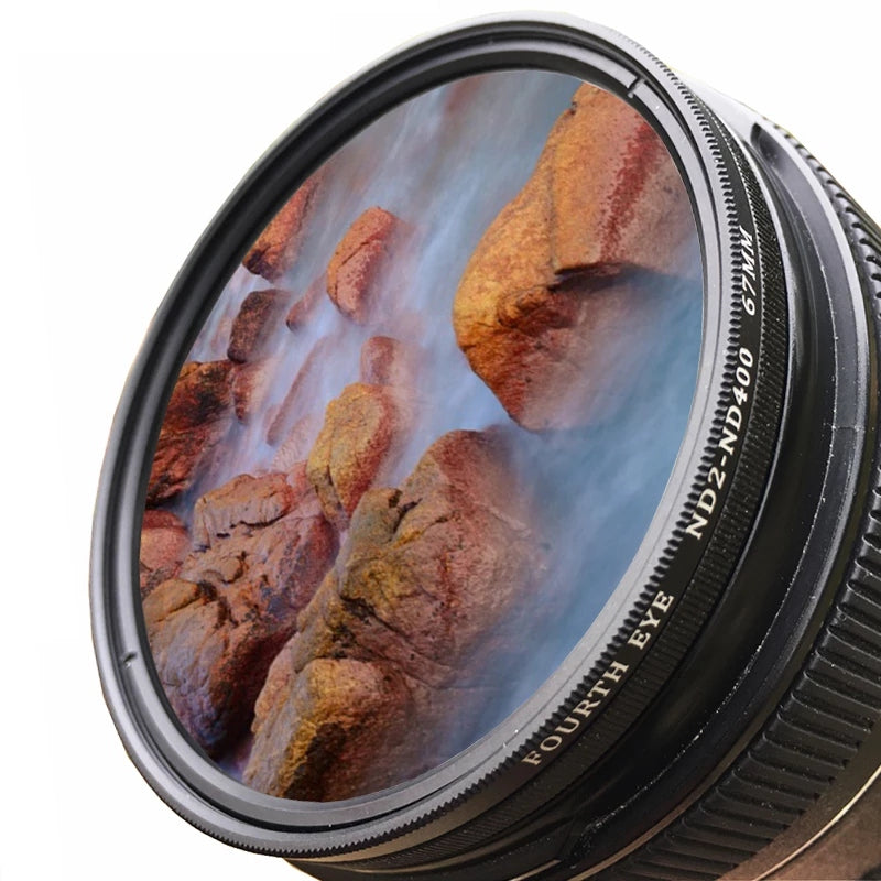 ND2-400 67mm ND Lens Filter Optical Glass Adjustable ND400 Neutral Density Camera Lens Filter