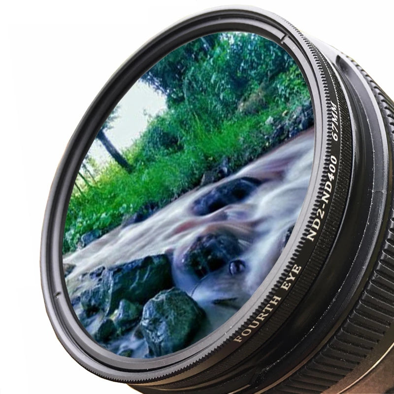 ND2-400 67mm ND Lens Filter Optical Glass Adjustable ND400 Neutral Density Camera Lens Filter