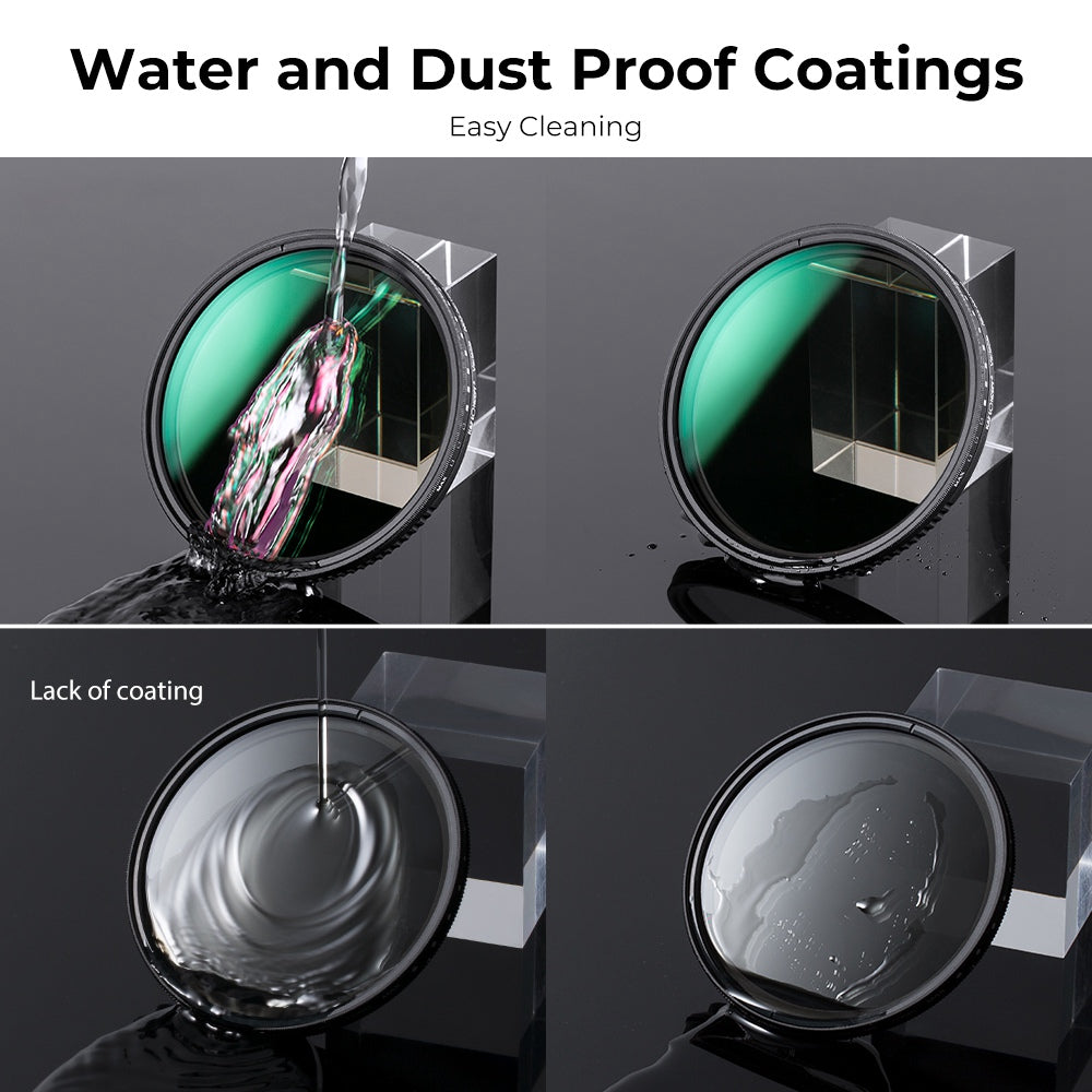 K&F CONCEPT KF01.1838 82mm ND3-ND1000 Variable Camera Lens Filter 24 Multi-layer Coating Neutral Density HD Waterproof Slim ND Lens Filter