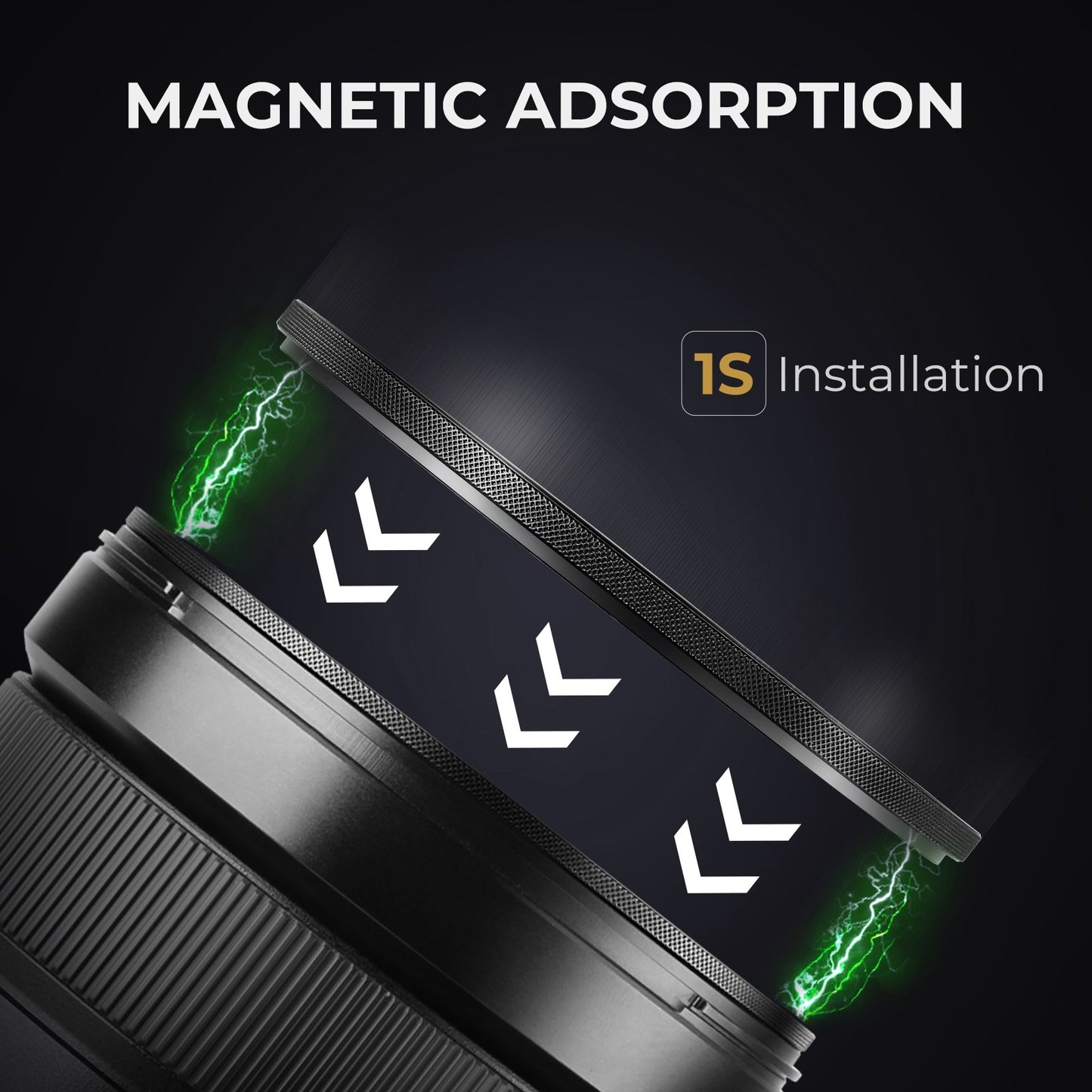 K&F CONCEPT 82mm Magnetic ND8 Lens Filter Anti-Scratch Multi-Layer Coated Filter Waterproof Quick-Release 3-Stop Neutral Density Lens Filter