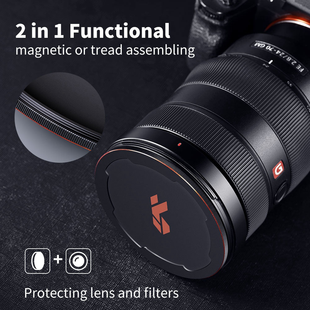 K&F CONCEPT SKU.1762 82mm Magnetic ND1000 Lens Filter 10-Stop Fixed Neutral Density Filter Waterproof Scratch Resistant for DSLR Camera Lens