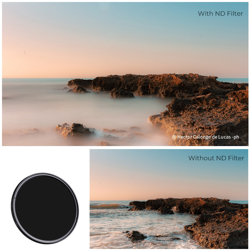 K&F CONCEPT KF01.1406 ND2-400 Neutral Density Fader Variable ND Filter Ultra Thin Multilayer Coating 82mm Camera Lens Filter