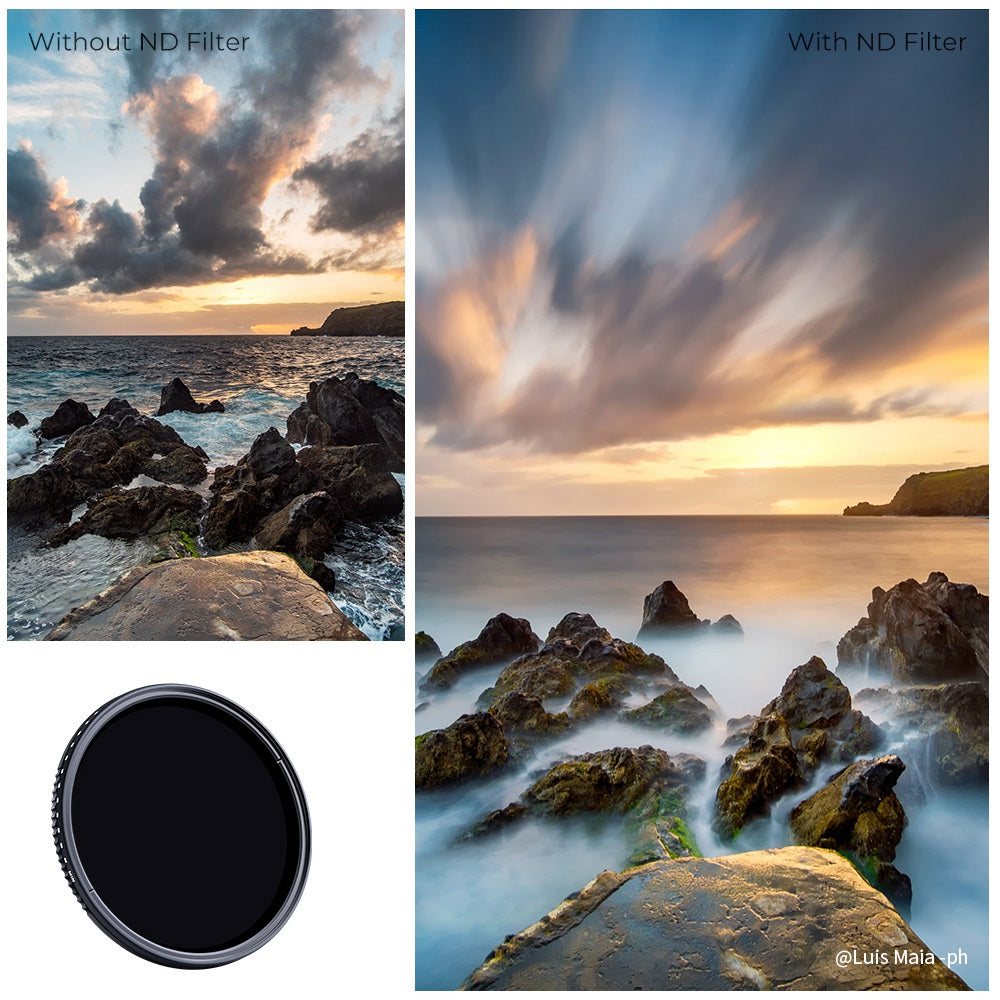 K&F CONCEPT KF01.1361 82mm ND8-ND2000 ND Filter for Camera Lens 9-Stop Adjustable Neutral Density Multi-Coated Filter Waterproof Lens Filter