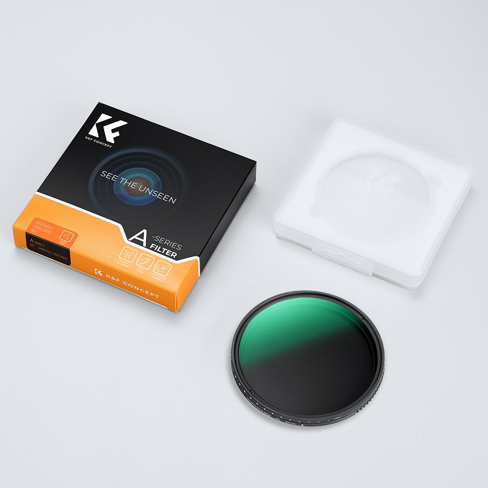 K&F CONCEPT KF01.1361 82mm ND8-ND2000 ND Filter for Camera Lens 9-Stop Adjustable Neutral Density Multi-Coated Filter Waterproof Lens Filter