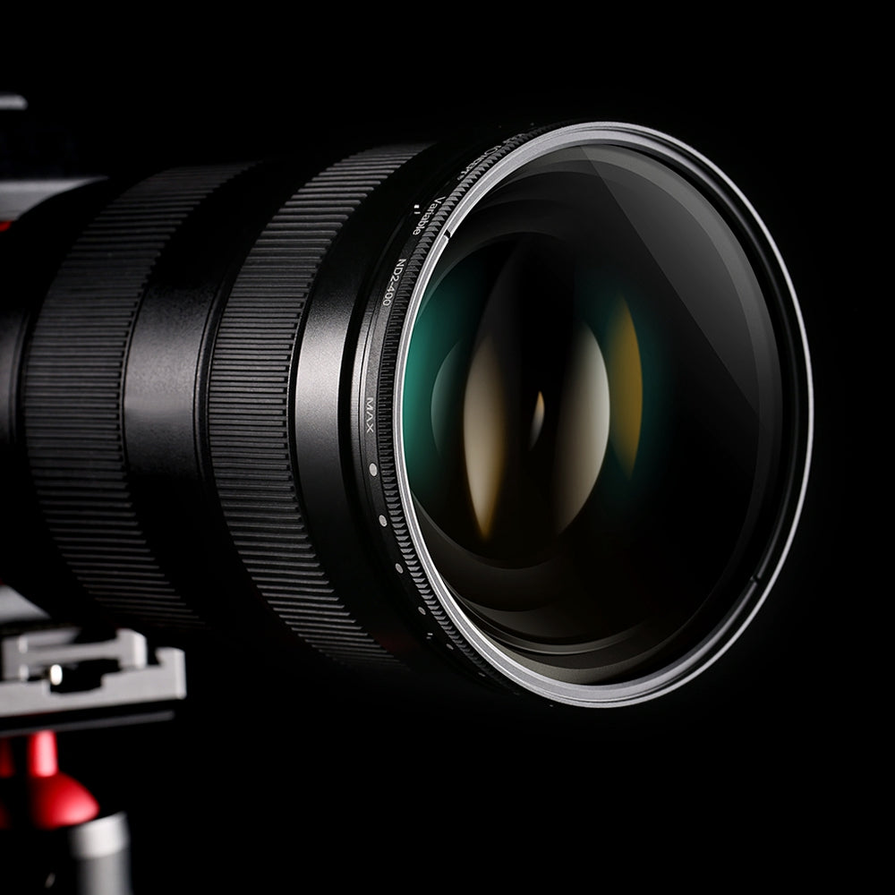 K&F CONCEPT KF01.1114 ND Filter 82mm Variable ND2-ND400 Ultra-Slim Neutral Density Optical Glass HD Camera Lens Filter with Cleaning Cloth