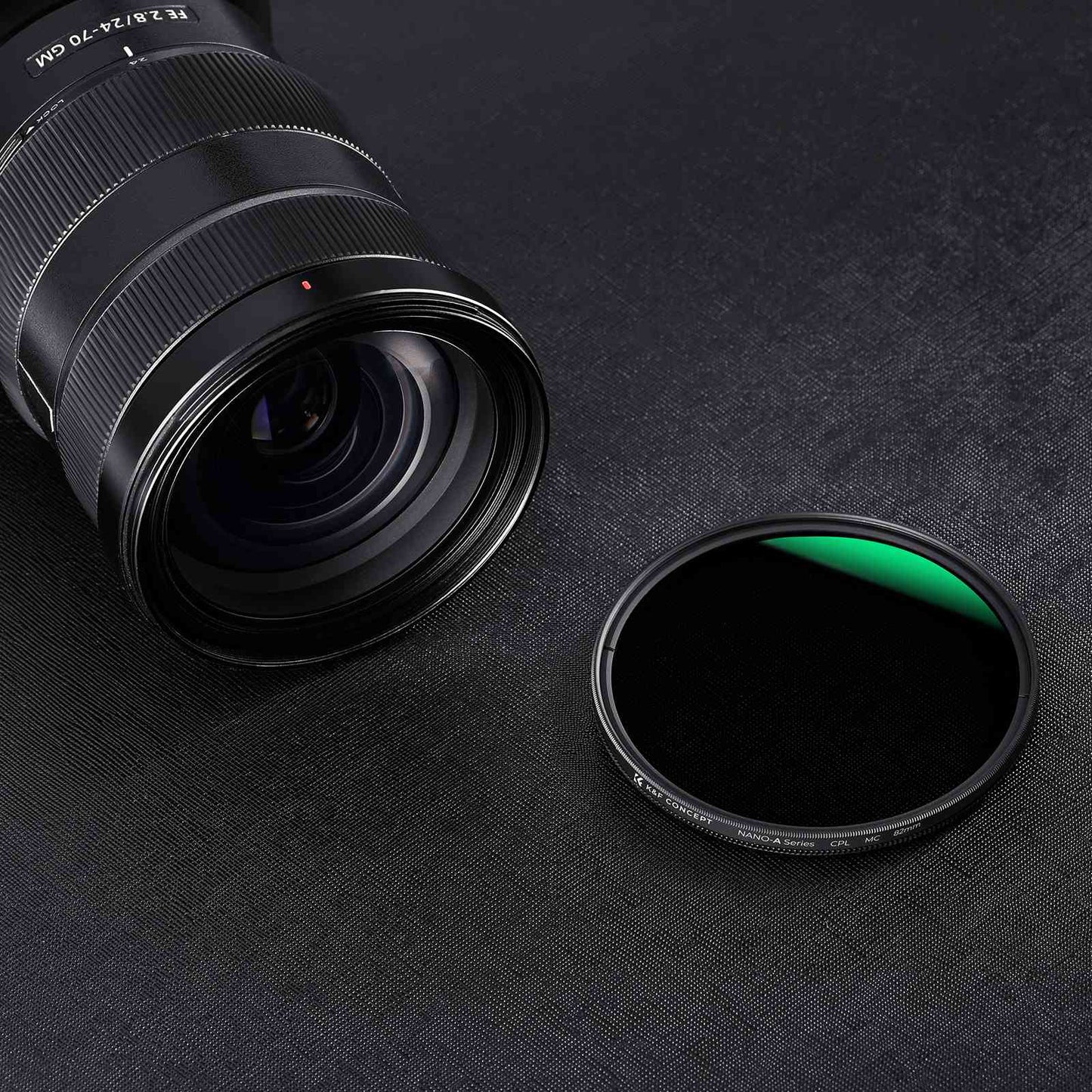K&F CONCEPT KF01.1161 82mm Round CPL Filter Ultra-Slim Multi-Layer Coating Camera Lens Accessories for Reducing Glare / Enhancing Contrast / Reducing Reflection