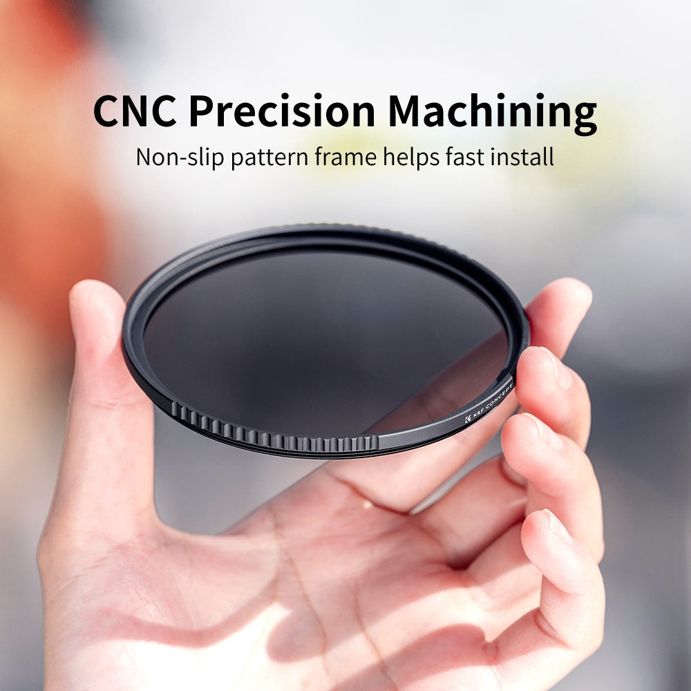 K&F CONCEPT 3Pcs / Set MCUV+CPL+ND4 Lens Filter Kit for Nikon Canon Sony SLR Camera Lenses Slim Filter with Filter Bag and Cleaning Cloth