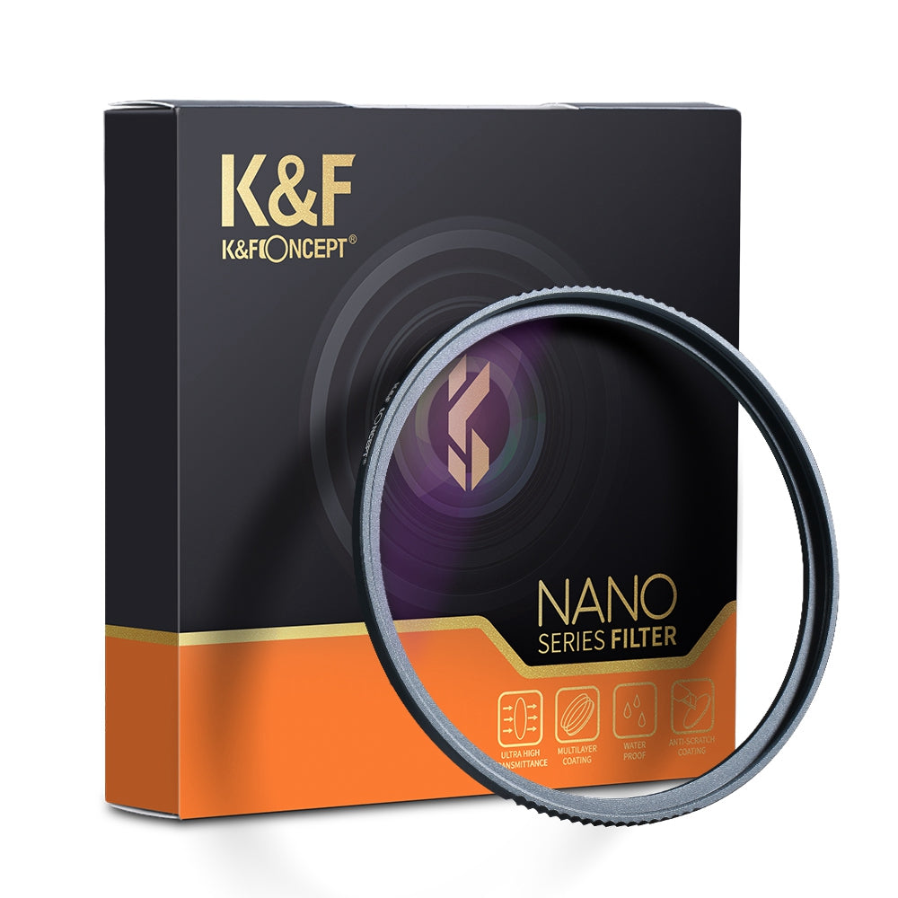 K&F CONCEPT 82mm Nano-X Light Pollution Cut Filter for Camera Lenses Transparent Natural Night Filters for Night / Starry Sky